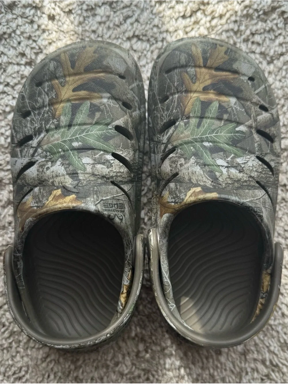 Rugged Shark Toddler Camo Clogs Size 8 Waterproof Slip-On Shoes